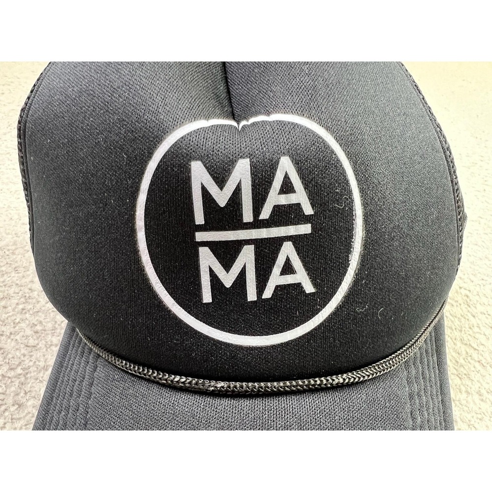Little Arrows Mama Hat Cap Snap Back Black White Trucker Mesh Graphic Womens Mom